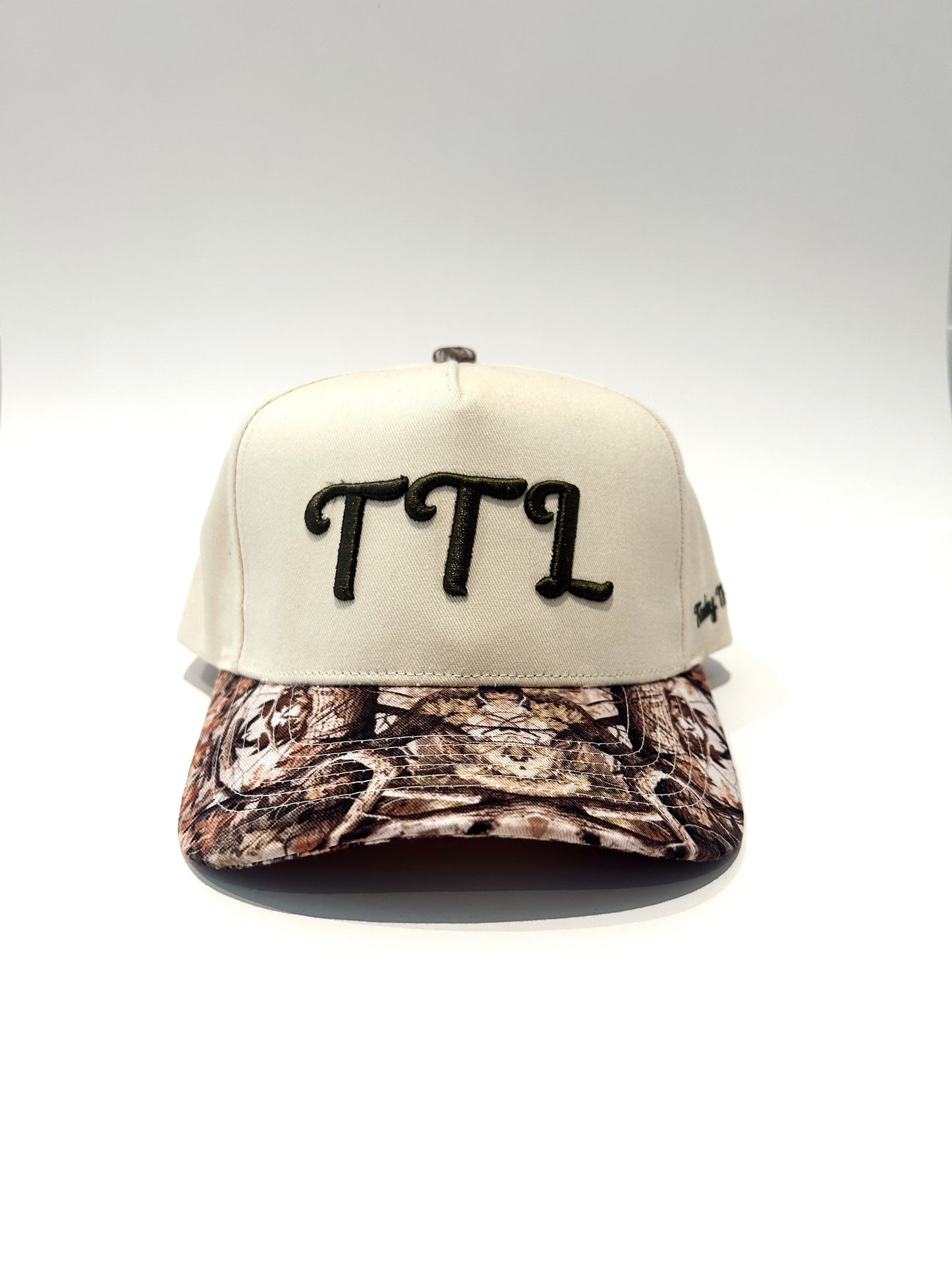The TTL Hat - Off-White + Camo Brim