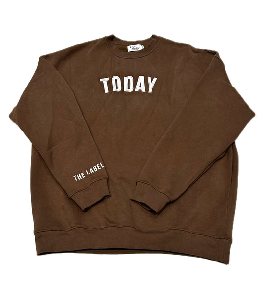 Live Today Crewneck - Brown